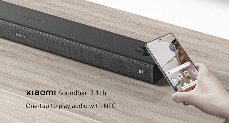 Представлена звуковая панель Xiaomi Soundbar 3.1ch с поддержкой NFC
