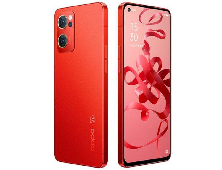 Представлен смартфон Oppo Reno7 New Year Edition в ярко-красном цвете