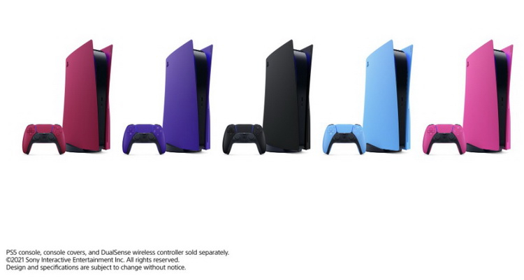 Sony представила разноцветные сменные панели для PlayStation 5