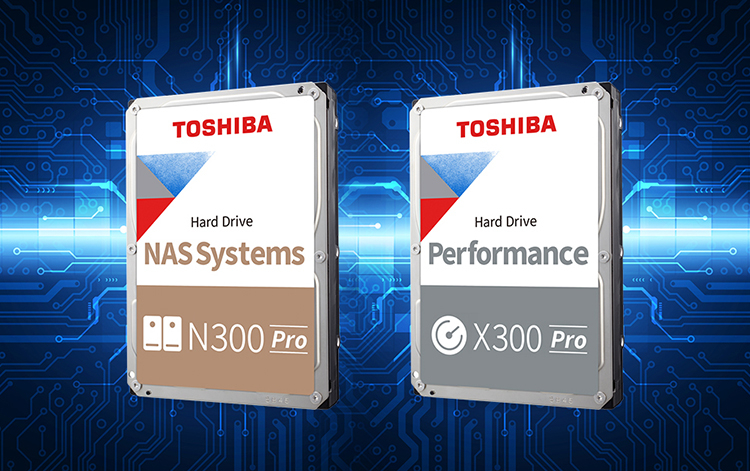 Анонсированы жёсткие диски Toshiba N300 Pro и X300 Pro с повышенной производительностью и надёжностью