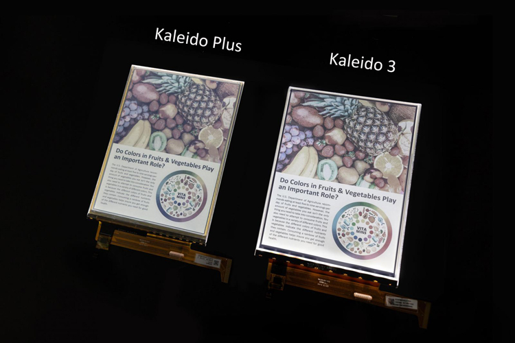 E Ink представила цветные дисплеи Kaleido 3 на основе электронной бумаги