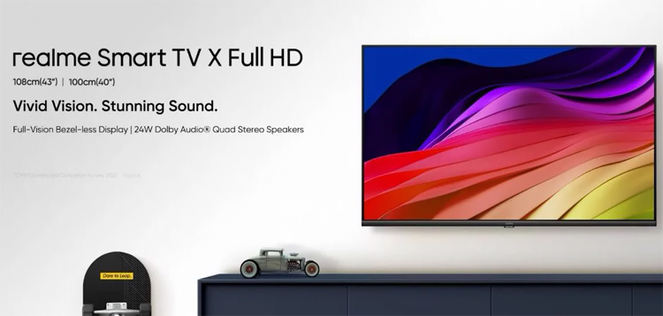 Realme вскоре представит доступный телевизор Smart TV X Full HD