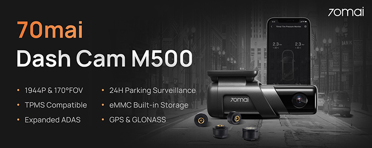 Компактный видеорегистратор 70mai Dash Cam M500 с поддержкой ИИ, HDR и 2K сейчас продаётся со скидкой
