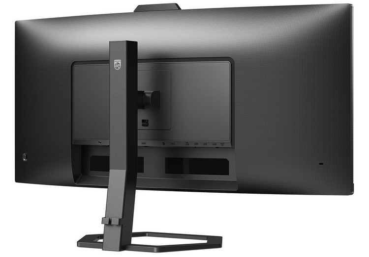 Philips представила широкоформатный изогнутый 34-дюймовый монитор со встроенной веб-камерой