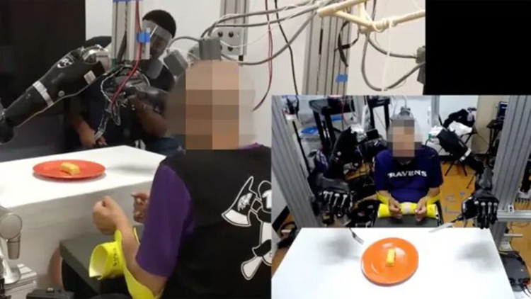 Нейроинтерфейс позволил частично парализованному человеку принимать пищу с помощью роботизированных рук