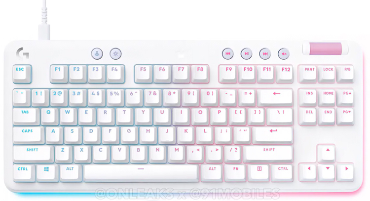 Logitech готовит клавиатуры, мышь и гарнитуру серии Aurora G700 с нежной расцветкой и подсветкой RGB