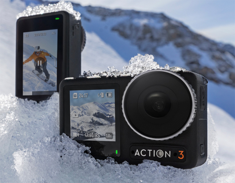 DJI выпустила экшн-камеру Osmo Action 3 с поддержкой видео 4K/120p