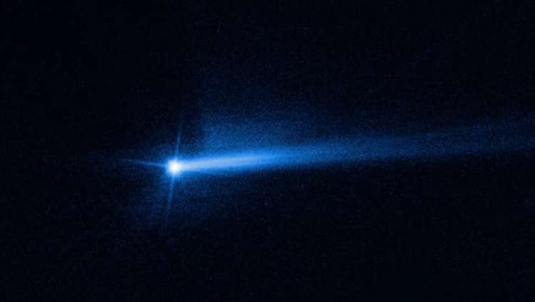 У астероида Диморф образовалось два хвоста после тарана зондом NASA DART