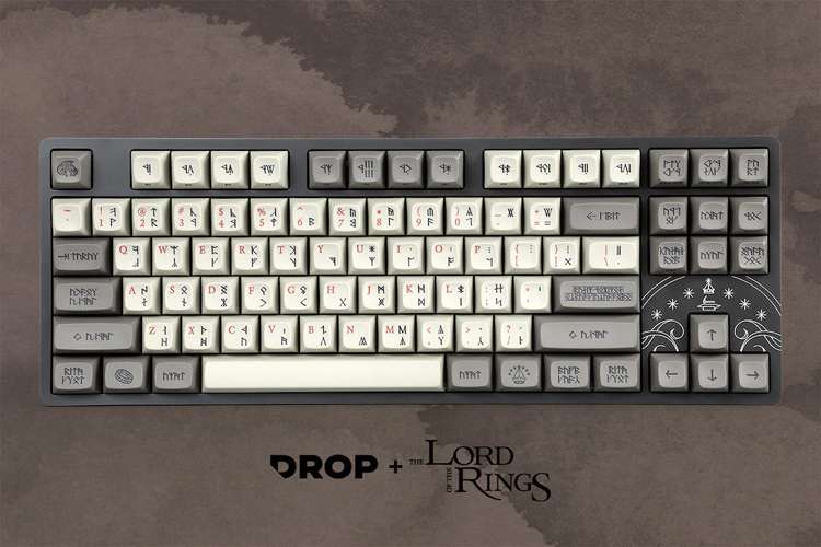Drop выпустила компактные механические клавиатуры для фанатов «Властелина колец» — с эльфийской и гномьей раскладками
