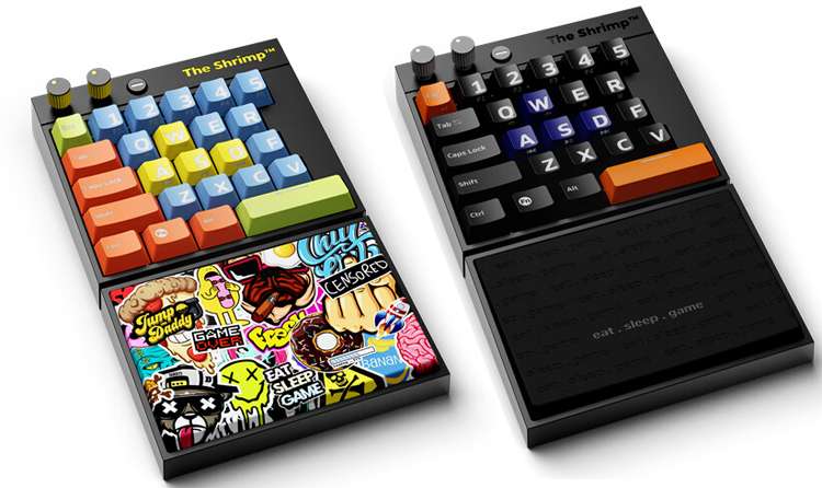 NGS представила максимально «урезанную» механическую игровую клавиатуру Shrimp — всего 25 клавиш