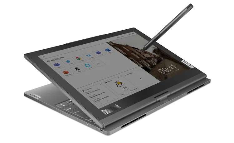 Lenovo представила ноутбук-трансформер ThinkBook Plus Twist, оснащённый сразу двумя большими дисплеями — OLED и E Ink
