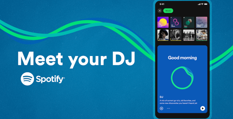 В Spotify появился ИИ-диджей, который подберёт музыку индивидуально для пользователя