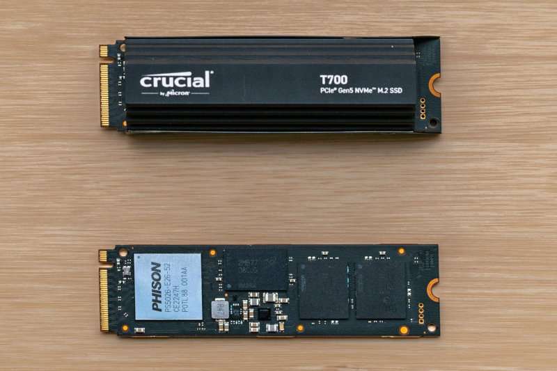 Твердотельный накопитель Crucial T700 на PCIe Gen5 показал скорость чтения 12,4 Гбайт/с