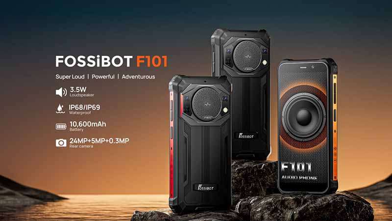 Представлен защищённый смартфон FOSSiBOT F101 с автономностью 44 дня и мощным 3,5-Вт динамиком