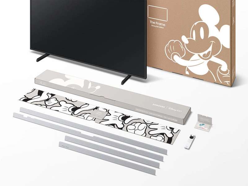 Samsung выпустила телевизор The Frame — Disney100 Edition к столетию Disney  — его пульт вдохновлён Микки Маусом