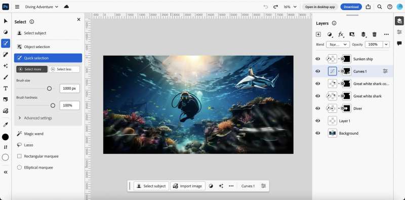 Adobe выпустила веб-версию Photoshop со встроенным ИИ — она платная, но предоставляет много возможностей