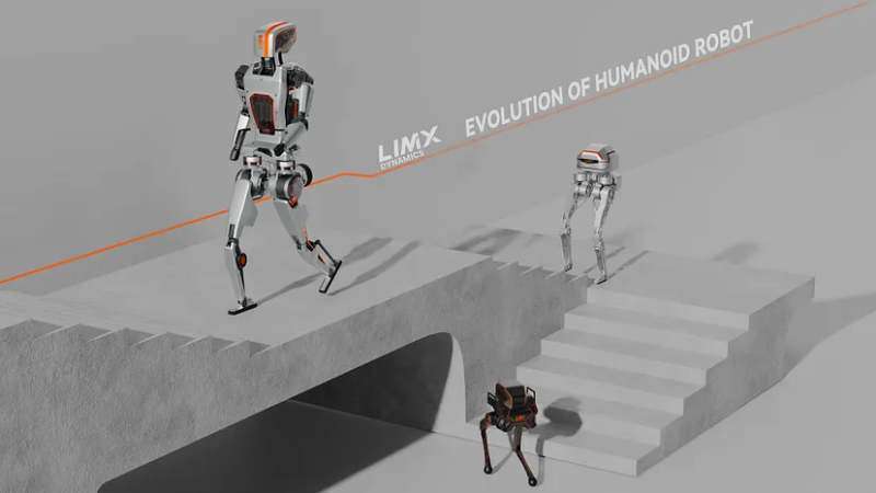Китайцы показали робота-гуманоида, который умеет подниматься по лестнице и не только
