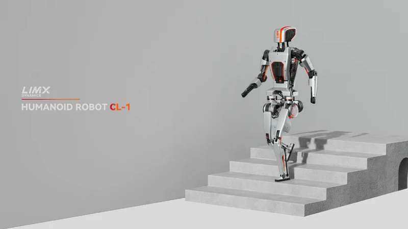 Китайцы показали робота-гуманоида, который умеет подниматься по лестнице и не только