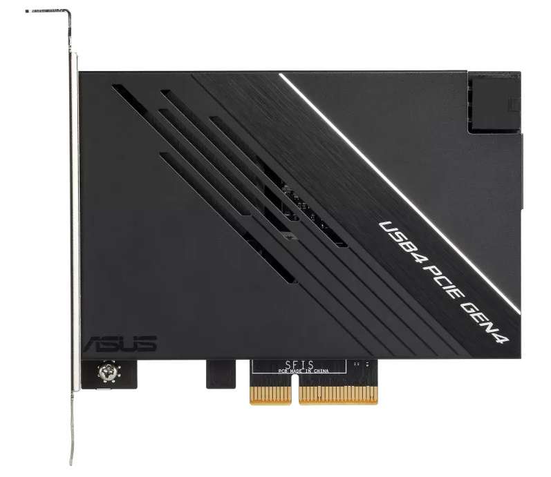 ASUS выпустила карту расширения PCIe 4.0 с двумя портами USB4 и быстрой зарядкой на 60 Вт