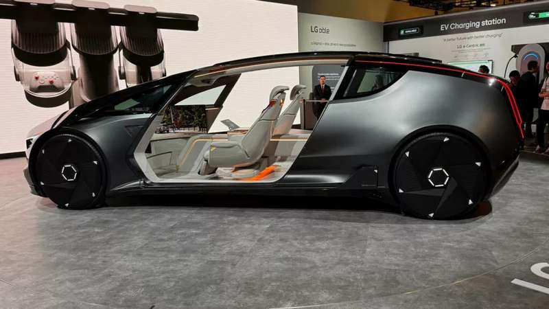 LG показала концепты напичканного дисплеями автомобиля и фирменного кемпера