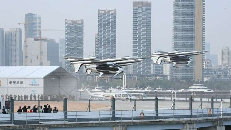В Китае беспилотное аэротакси впервые совершило междугородний перелёт