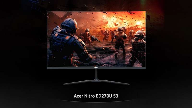 Acer выпустила недорогой изогнутый 27-дюймовый игровой монитор с 1440p и 180 Гц
